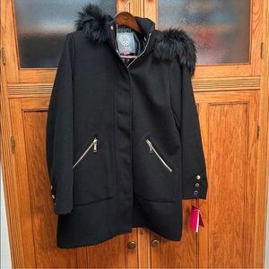 Vince Camuto faux wool/fur coat new with tags